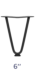 Schwere Haarnadel M&ouml;bel Beine