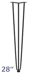 Schwere Haarnadel M&ouml;bel Beine