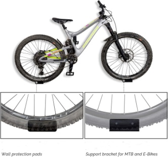 Fahrradwandhalterung Pedalaufhängungsständer für E-Bikes MTB / Rennrad