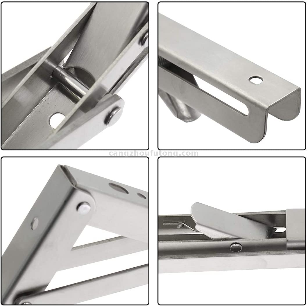 Metall faltbare zusammenklappbare Regalhalterung für Bank-Tisch-Regal-Scharnier-Wandmontage-Halterung