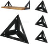 Dekorative Regalhalterungen 4pcs Pack Metallhalterungen für Regale Dreieck Ecke Brace Wandmontierter Regalstützen Floating Regal-Halterungen